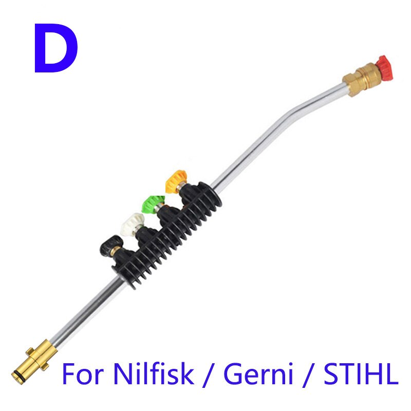 Pressure Washer with 5 Color Spray Nozzles&Rotating Turbo Nozzle, 19Inch Replacement Lance, for Nilfisk/ STIHL Calm Husqvarna: Orange