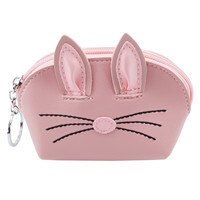 Damen Kawaii Karikatur Kaninchen bilden freundlicher Münzen Schlüssel Karte Geld Halfter Taschen Nette Mini Brieftasche Heißer Slae Münze Geldbörsen Frauen brieftasche