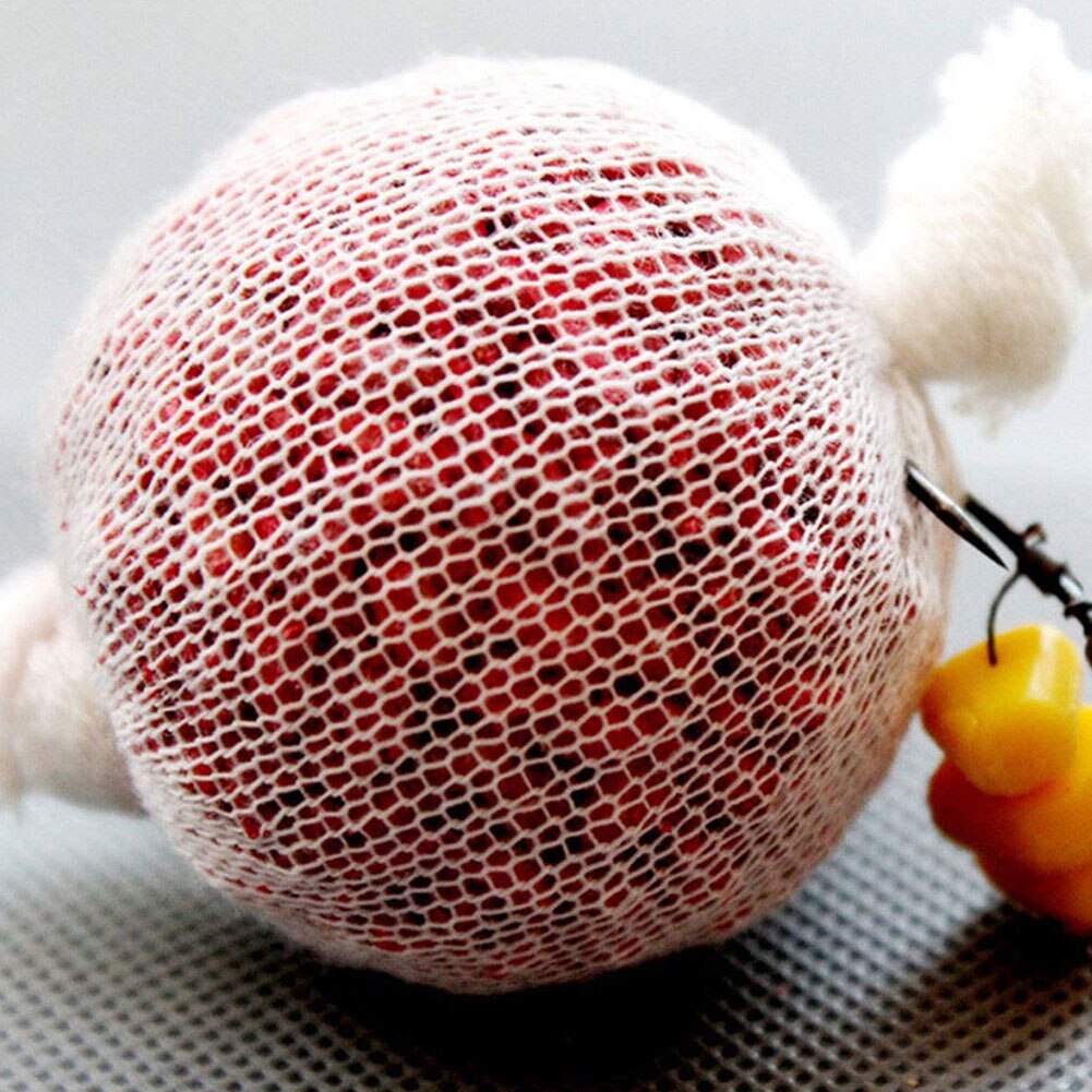 5M PVA Fishing Mesh Soluble Narrow Fishing Network Water Soluble Mesh White Refill Stocking Bait Bag Protect Fish Net