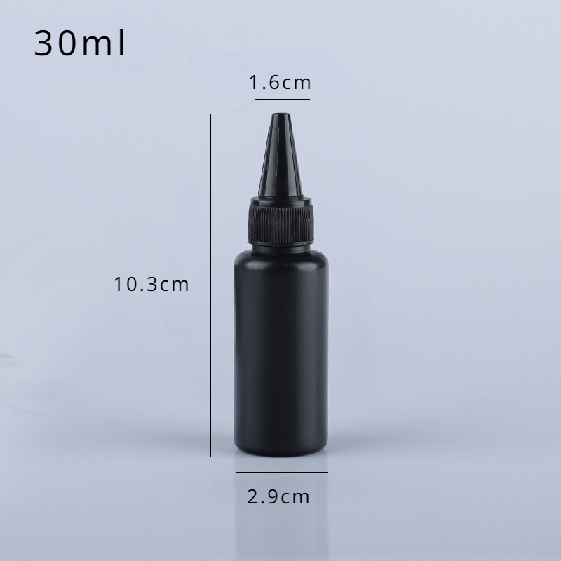 10 Stuks Lege Plastic Zachte Fles Zwarte Hdpe Cilinder Met Draai Puntige Top Lichtdichte Lijmflessen Voor Uv Hars, Lijm, Vloeistoffen: Light Grey