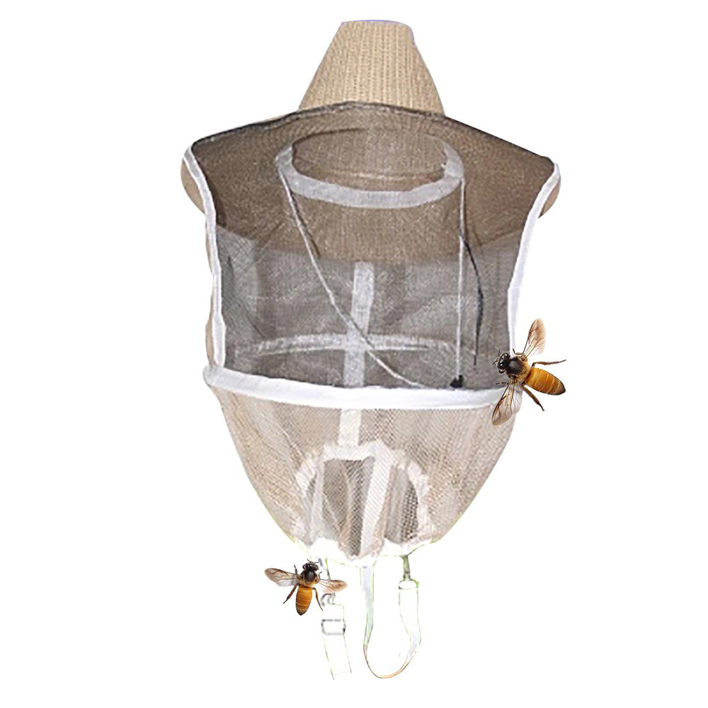 Biavl kamouflage hat myg bi insekt net slør ansigt hoved hals dække wrap beskytter biavl cap værktøjer beskyttende