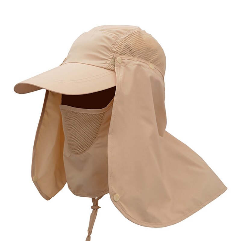 Fishing Flap Caps Men Women Quick Dry Sunshade UV Protection Removable Ear Neck Cover Outdoor Sportswear Accessories: K