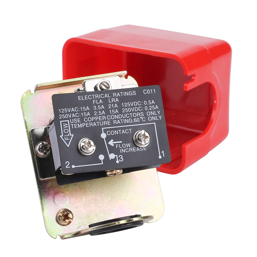 HFS-25 Copper Control Switch Flow Sensor Plumbing 220V Measurement Liquid Water Red Full Automatic Paddle Universal Multipurpose