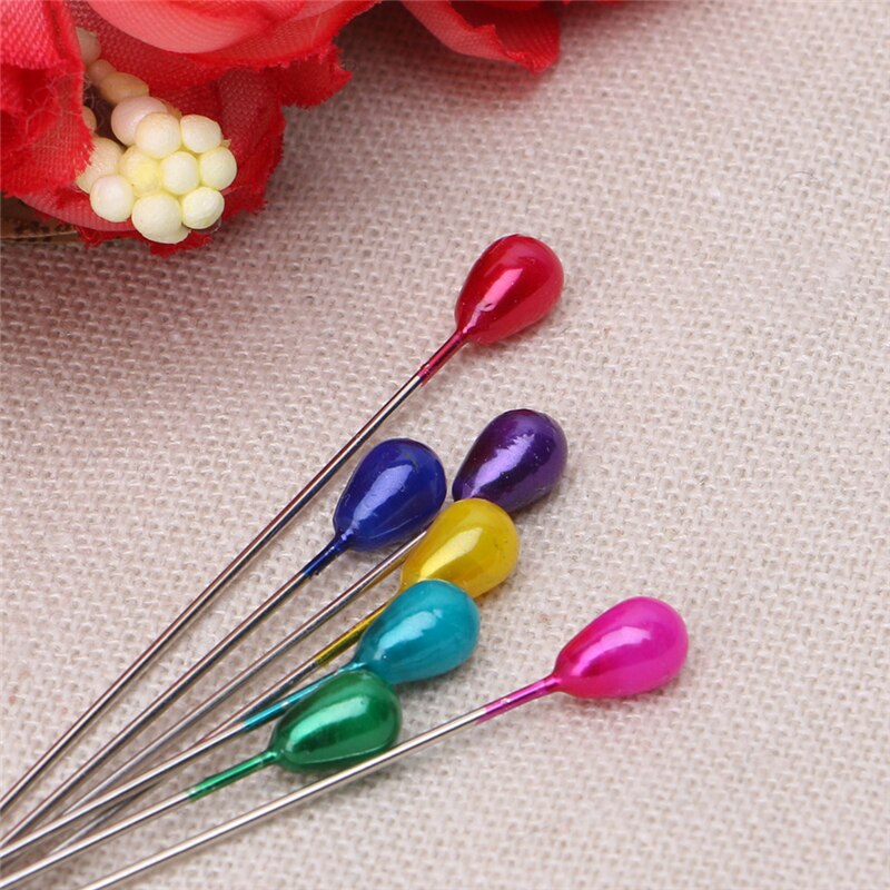 Extra Long Pearl Head Dressmaking Pins Wedding Corsage Florists Sewing DIY Tool