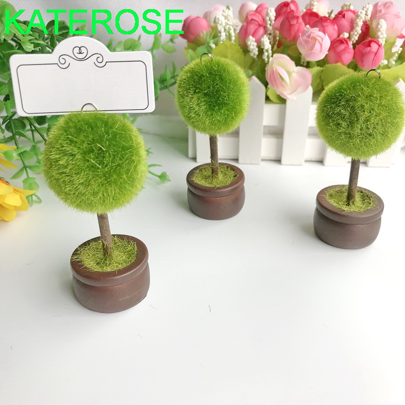 20PCS Wedding Favor Topiary Tree Photo and Place Card Holder Wedding Table Decoration