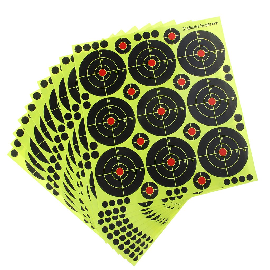 90pcs Range Paper Target Splatter And Self Adhesive, Dia. 8cm