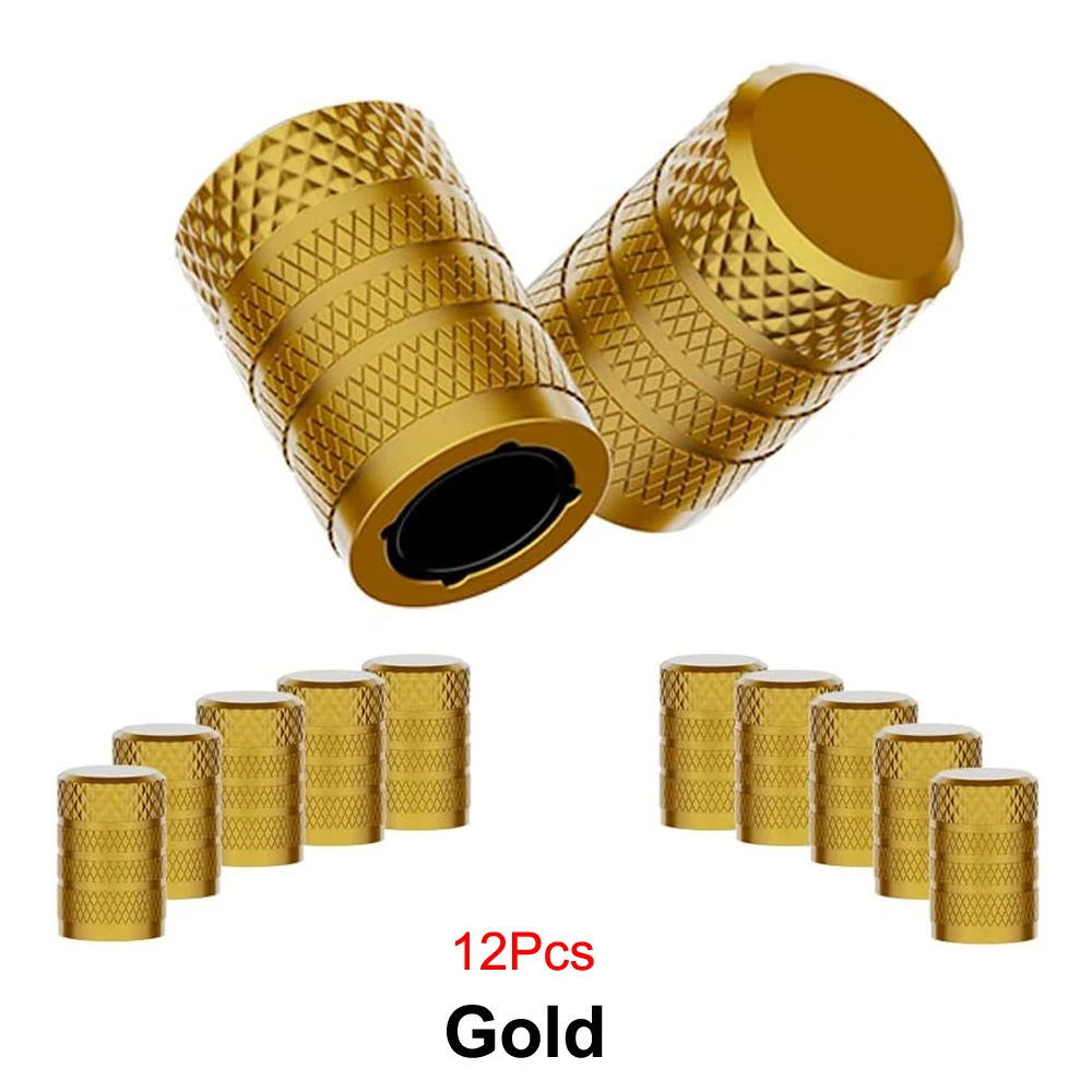 TQQTQQ Tapa de válvula de neumático de aluminio de 4/8/12 piezas, resistente a la corrosión, cubiertas de vástago universales para automóviles, camiones, motocicletas, SUV y bicicletas: Verde