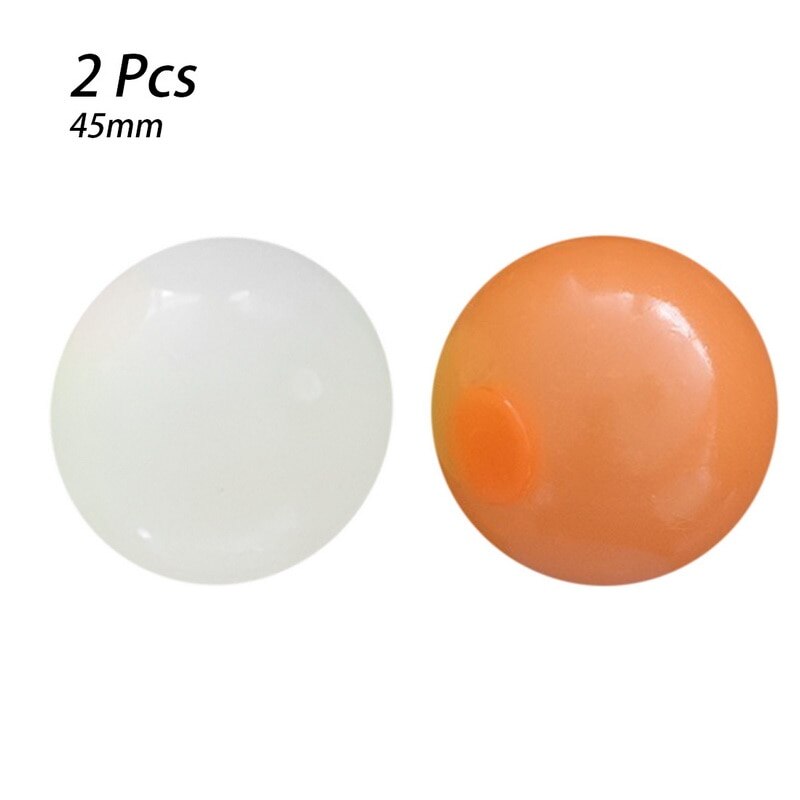 Stick Wall Ball Catch Throw Glow In The Dark Toys for Children Mini Luminous Stick Juggle Jump Wall Ball Games Sticky Squash: 4.5cm white orange