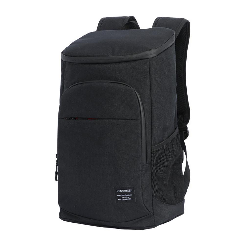 Duża pojemność fajna ciepła izolowana torba na obiad szczelna piknikowa torba termoizolacyjna na plażę kemping szczelna torba na obiad: czarny