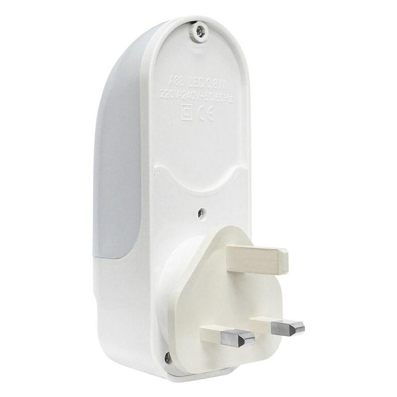 Automatic LED Night Light Plug in Energy Saving Dusk Dawn bedroom lamp bedside lamp Kids 2 Table Light Sensor L5V7