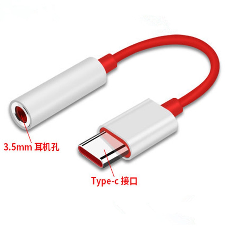 Original pour Oneplus 6T 7 Pro Usb Type C à 3.5mm adaptateur de prise pour écouteurs Aux Audio pour One Plus 1 + 6t Usb-c câble de convertisseur de musique