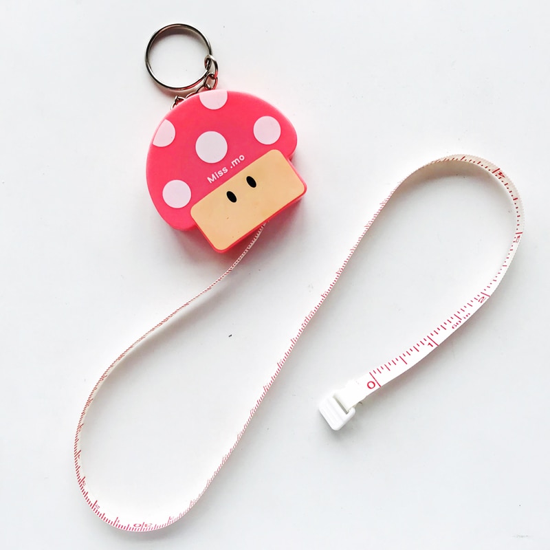 1.5 metriä /60 tuumaa pitkä söpö kawaii eläimet rulla automaattinen joustoviiva paperitavarat ompelu mitta viivain mittanauha kotitalous