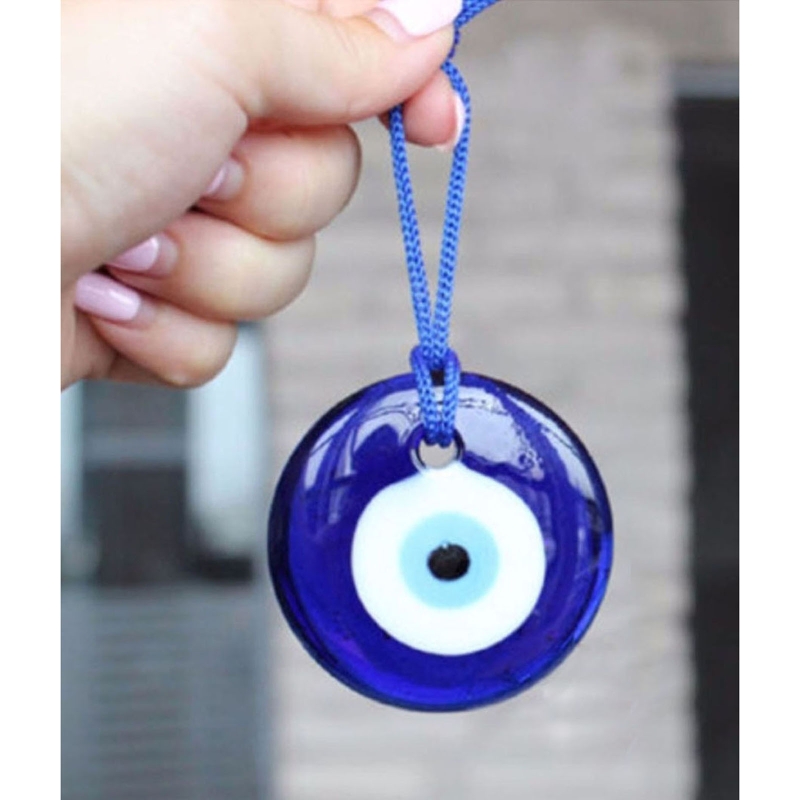 Porte-bonheur turc grec mauvais œil bleu pendentif lampe bleue, verre maison amulette pendentif oeil bijoux accessoires