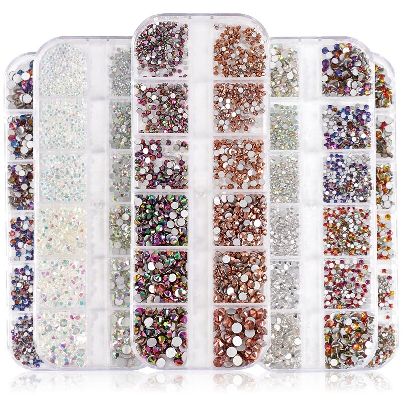 1440 st spik strass ansikte 2022 tips alla för manikyr decoracion uñas handarbete tillbehör kawaii figurer box nyheter