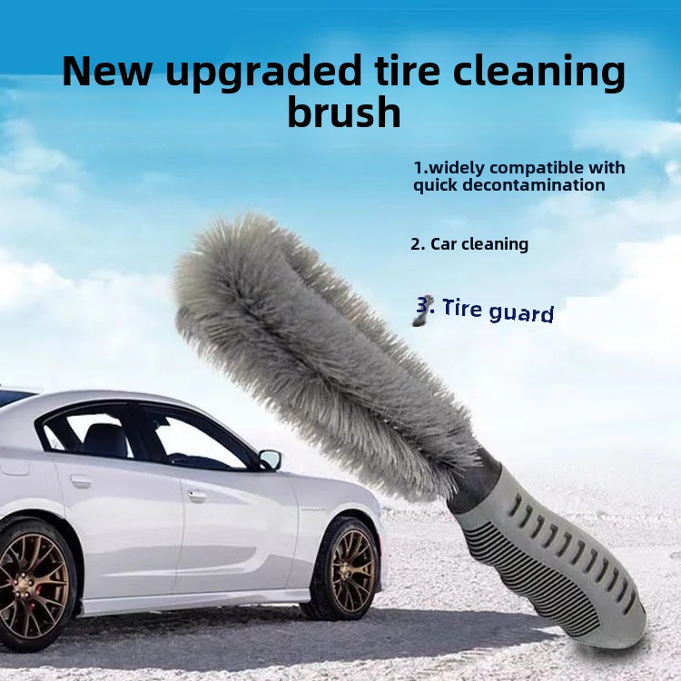 Krachtige reinigingsborstel voor autobanden en wielen Gespecialiseerde auto-schoonheidswasgereedschappen Sterke vuilverwijdering Spons/doek Br