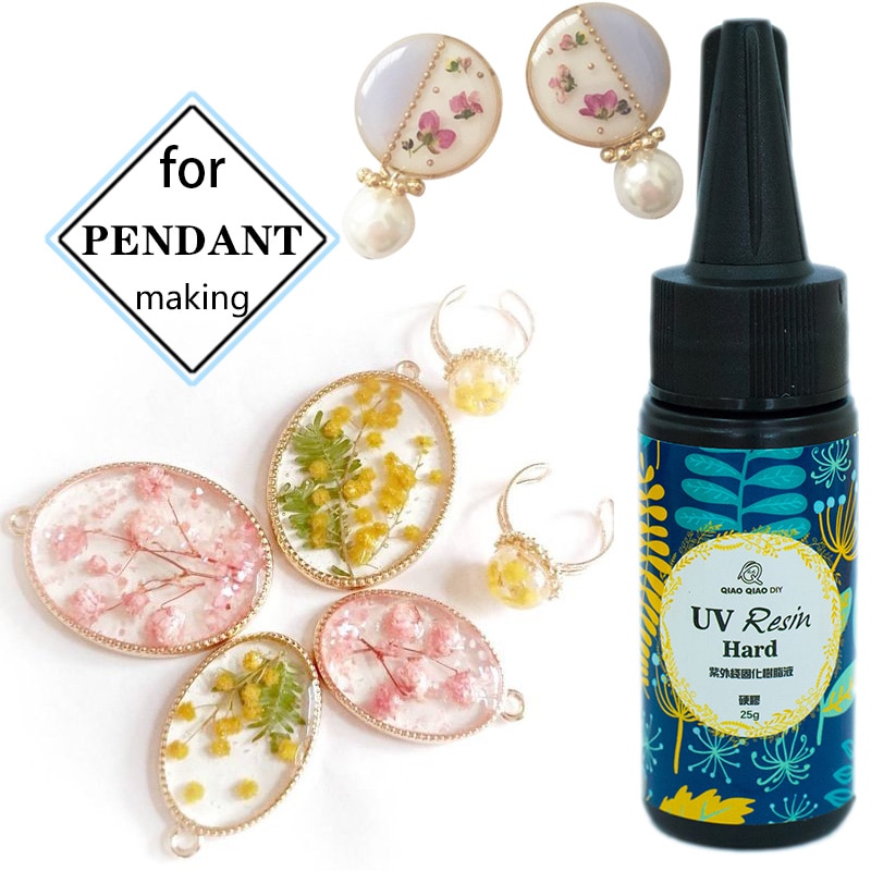 QIAOQIAO DIY hard uv resin 12 Size DIY Fast Curing UV Clear Hard Resin For Making Jewelry Handicrafts epoxy resin