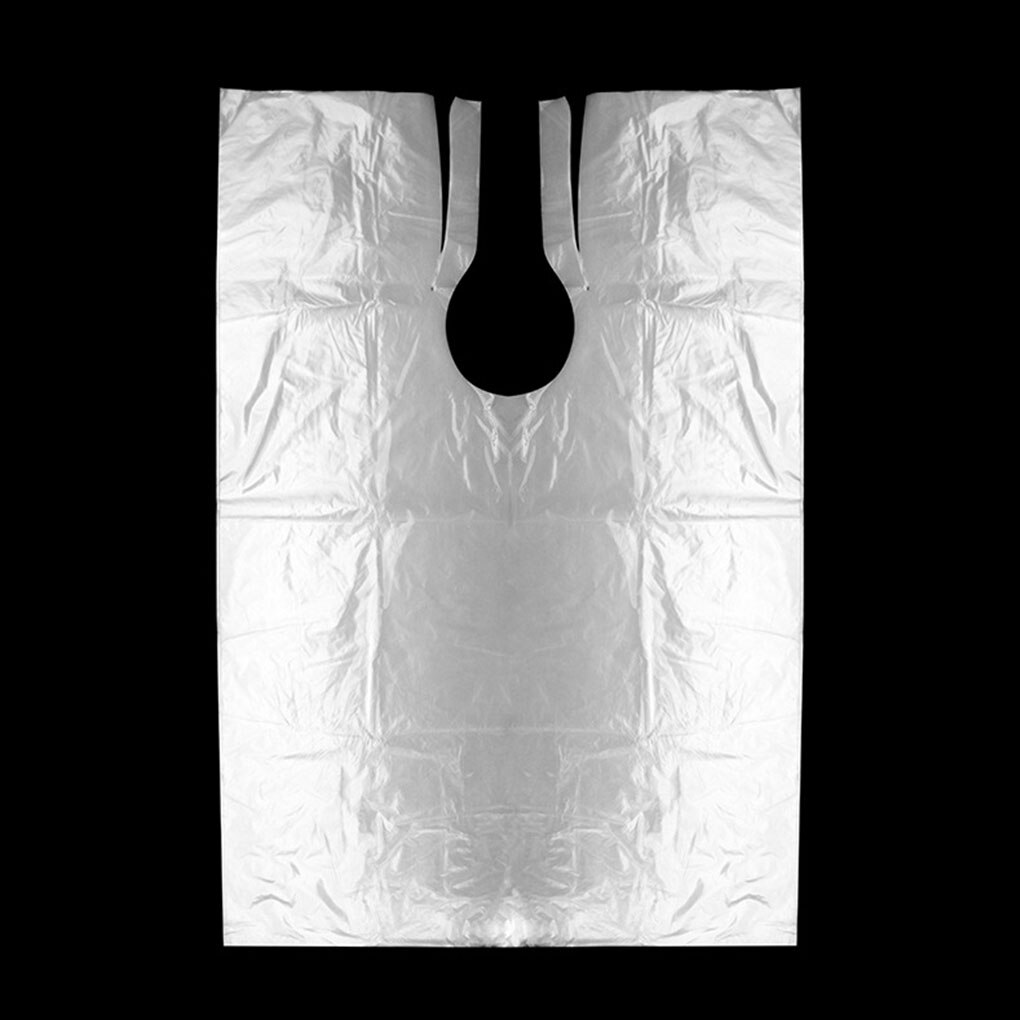 Cape de coiffure jetable, 100/200/300 pièces, Cape de barbier transparente, châle de teinture pour cheveux, 60x90cm