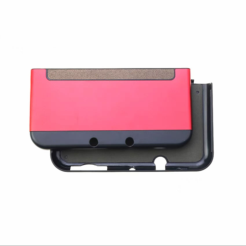 Aluminium Hard Case Beschermende Shell Bovenste En Onderste Beschermende Covers Zijn Geschikt Voor Nintendo 'S 3DS Xl/ll: Rood