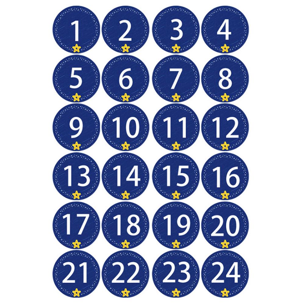 24 stk gør-det-selv julekalender nedtællingspose slik chokolade sæk linned opbevaringspose til børn jul