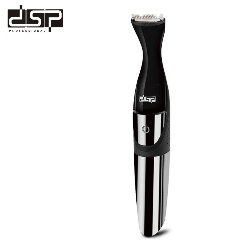 DSP 3 IN 1Battery Easy to travel Men's Facial Hair Remover Shave Razor Nose-ear Trimmer: Silver