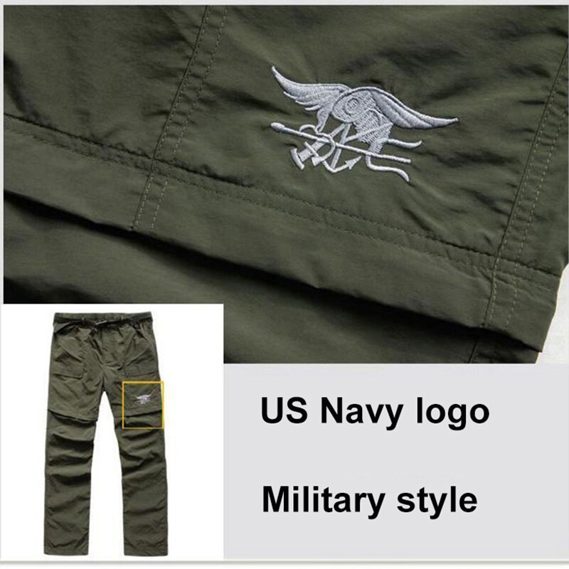 Outdoor Hiking Sports Detachable Pants Men Summer Trousers Anti-UV Quick Drying Lightweight Can be a pair of Shorts