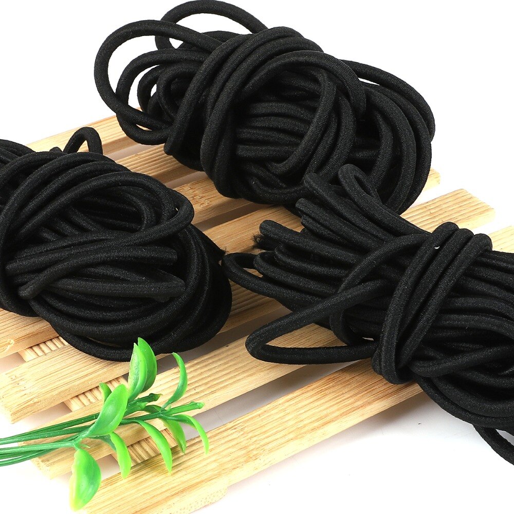 2 meter 1/1.5/2/2.5/3/4/5mm runde elastik bånd ledning elastisk gummi stræk reb elastik linje elastik linje diy sy tilbehør