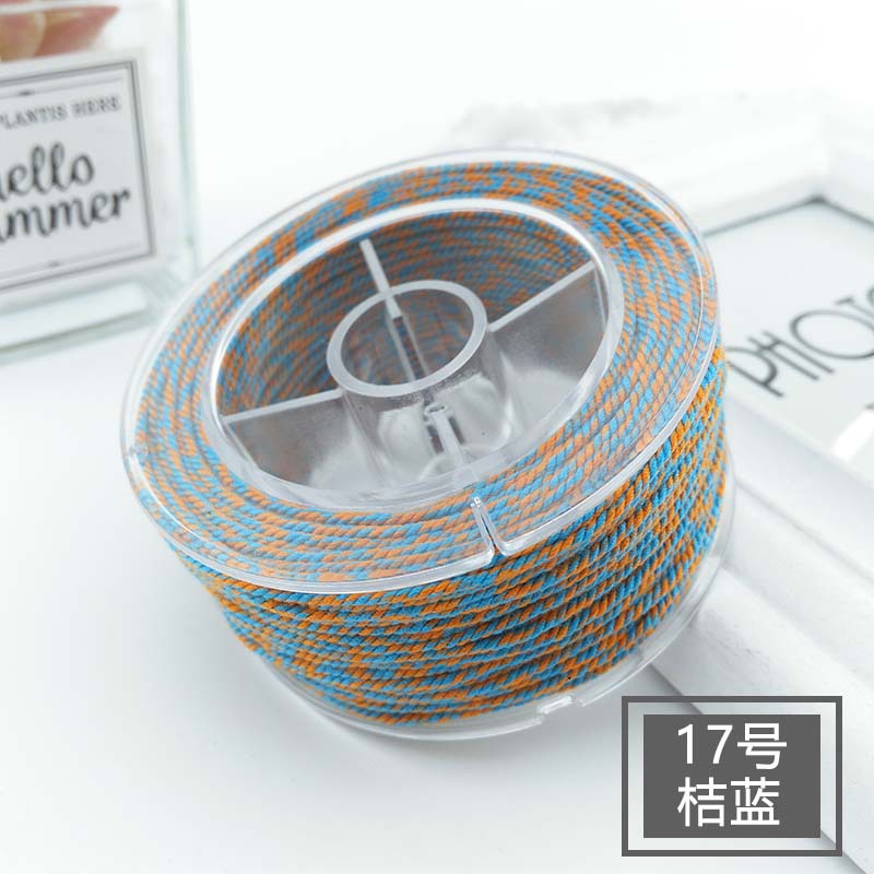 30M bawełniany przewód nylonowy 1.2mm chińnarty węzeł makrama przewód koraliki na nitkach ciąg DIY pleciona bransoletka tworzenia biżuterii DIY frędzle: Mosiądz