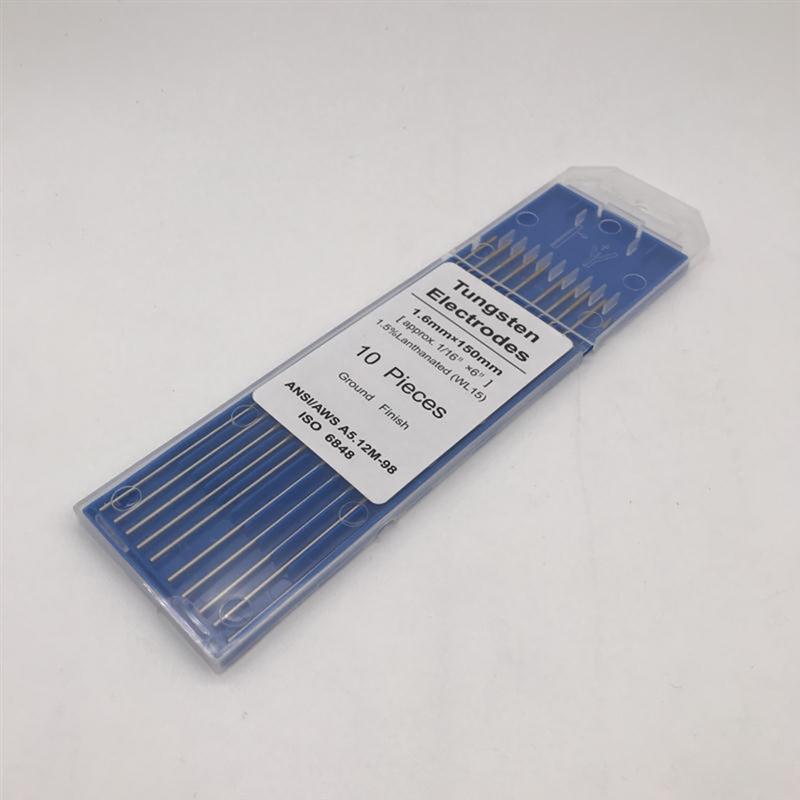 10pcs/1 Bag TIG Welding Tungsten Electrodes 1.5% Lanthanated WL15 Tungsten Electrode Welding Rods