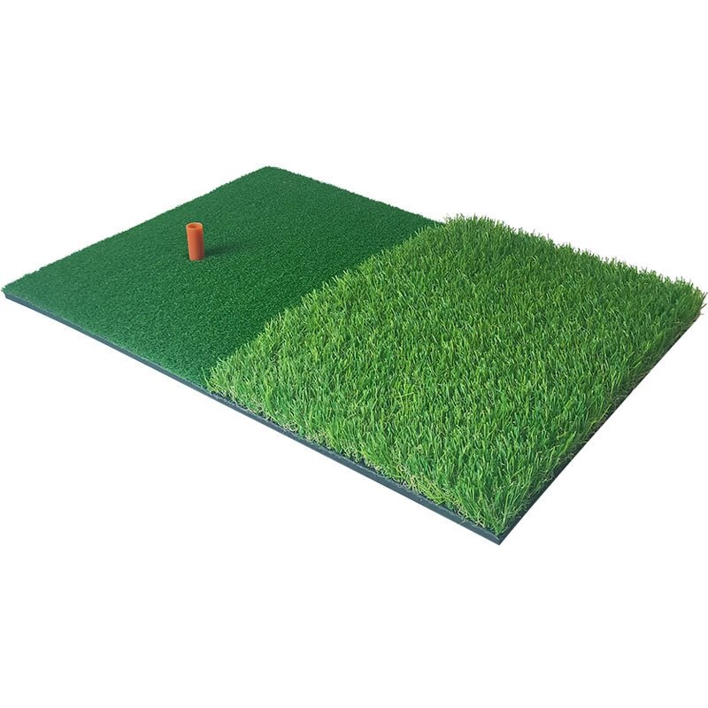Golf Practice Mat Artificial Lawn Nylon Grass Rubber Tee Backyard Outdoor Golf Hitting Mat Durable Training Pad 40X60cm: Default Title