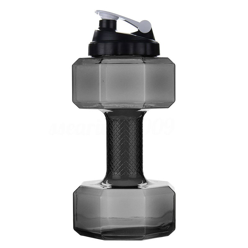 2.2L siłownia hantle butelka na wodę BPA bezpłatne przenośne dużej pojemności butelka wody kreatywny prezent wibrator zdatność sport dzbanek