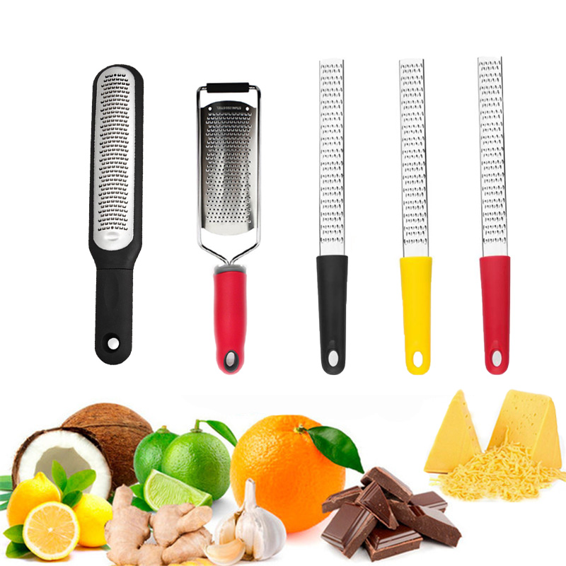 Multifunctional Cheese Grater Stainless Steel Garlic Ginger Lemon Grating Zester Cheese fruit Grater Utensil Wide Plate