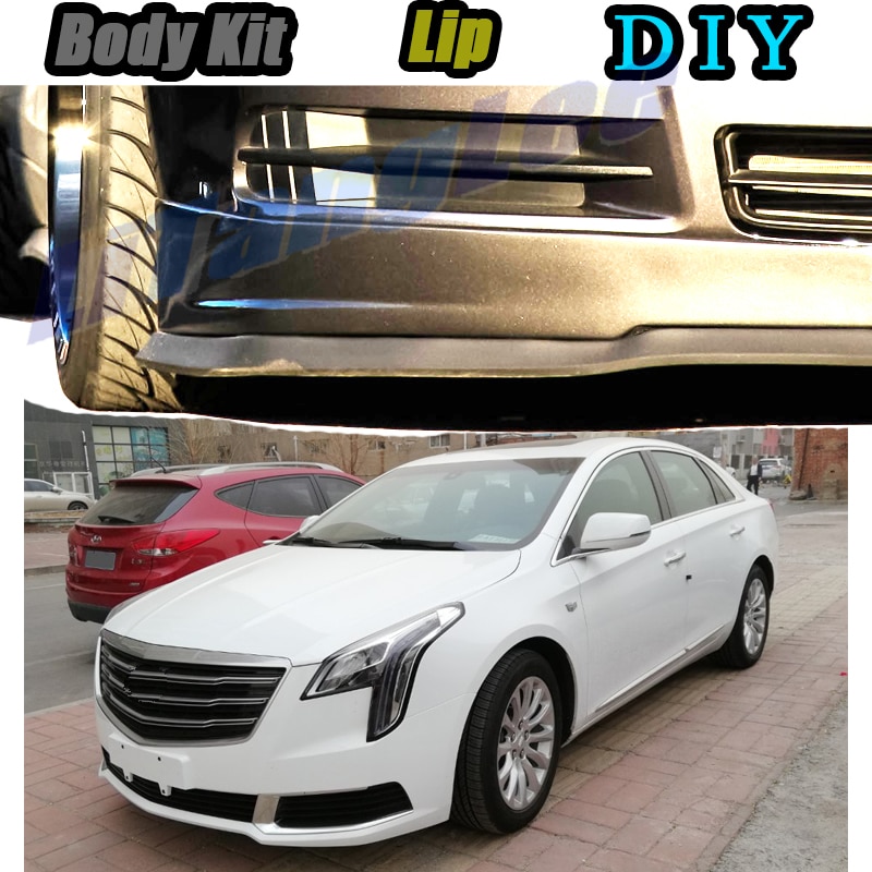 Auto Bumper Lip Voorspoiler Rok Deflector Voor Cadillac Xts ~ Tune Auto Gemodificeerde Body Kit Vip Hella flush Lippen