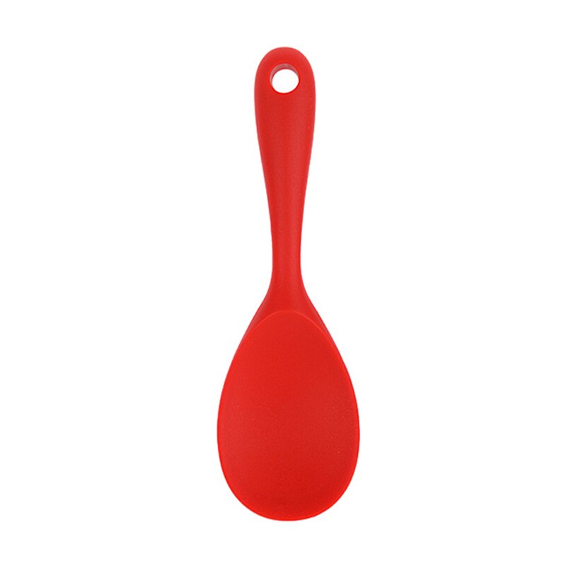 Pan Spoon Shovel Omelette Spatula Kitchen Accessories Silica Gel Steak Shovel Non-Stick Pan Fried Fish Shovel Household Tools: Spoon red