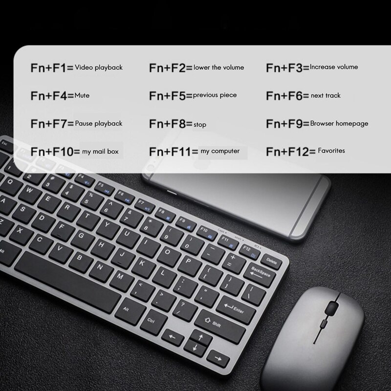 Wireless Charging Keyboard and Mouse Combination Charging Mouse Charging Keyboard Set for Laptop