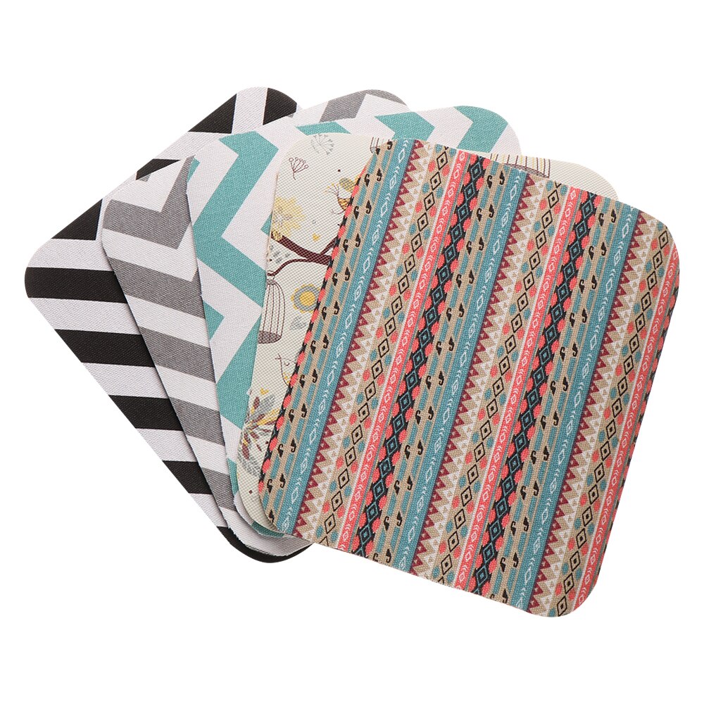 Ethnic Style Canvas Mouse Pad Mice Mat Rubber Anti-slip Durable Desk Cushion Tablet Mat Computer Peripherals Accessory