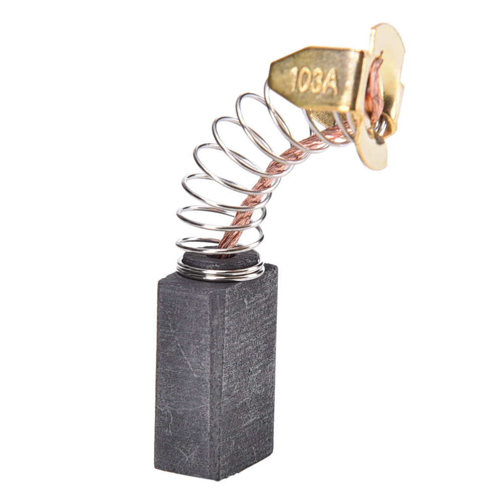 Cepillo de carbono de grafito mini motor, 6,5x7,5x13,5mm, para varias herramientas eléctricas, taladro eléctrico, motor de sierra circular, 10 Uds.