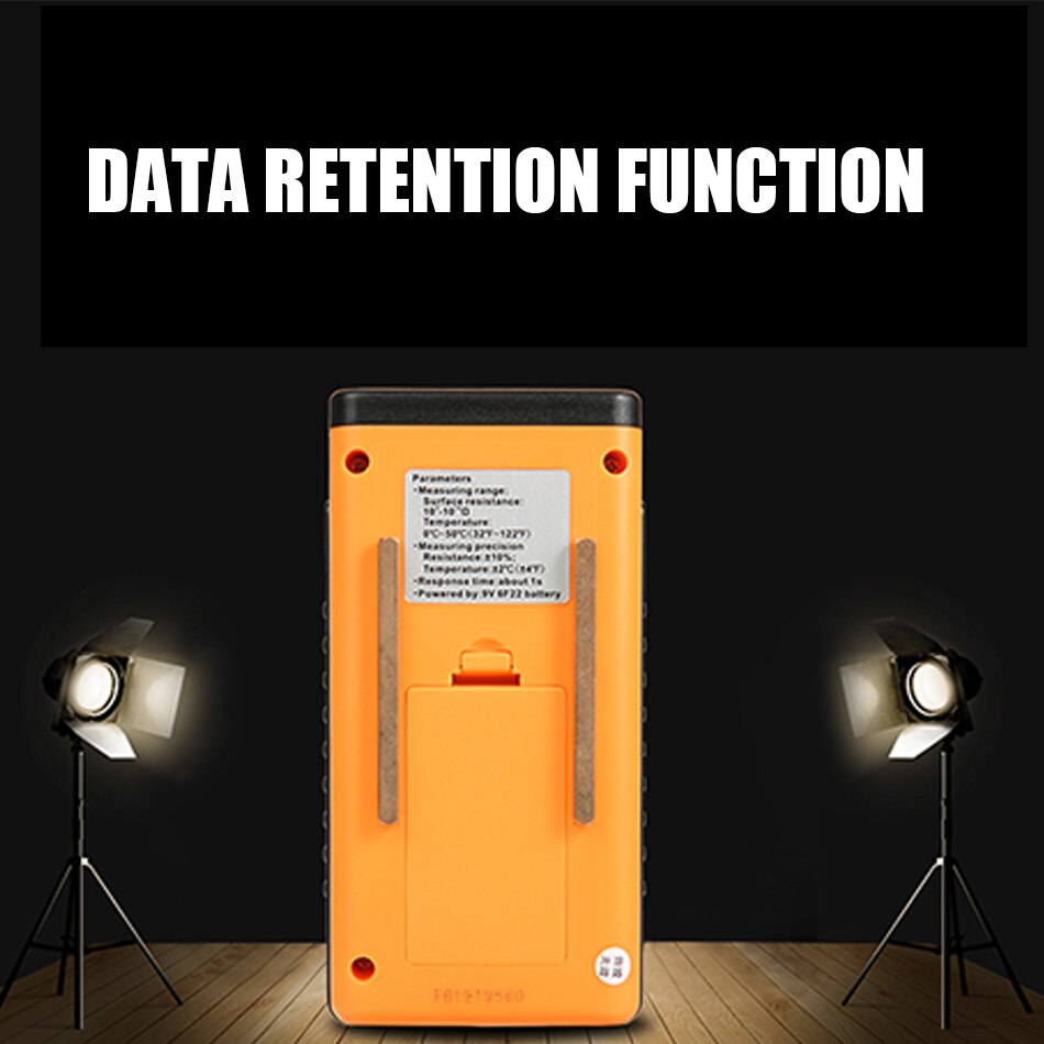 GM3110 Surface Earth Resistance Tester Impedance Static Handheld Meter Static Detector