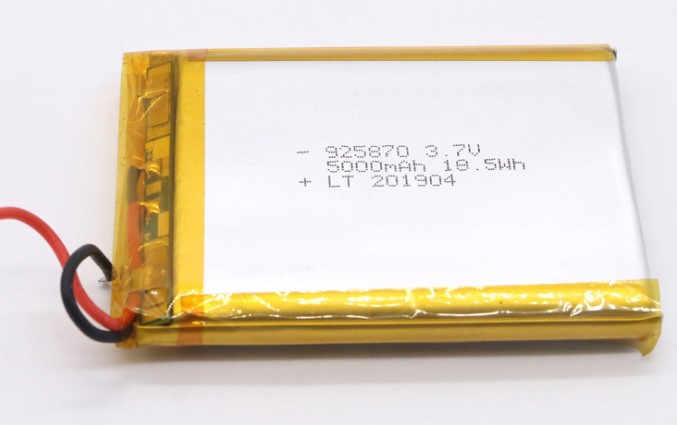 3.7v 5000mah 925870 905570 li-polymer battery polymer lithium rechargeable battery