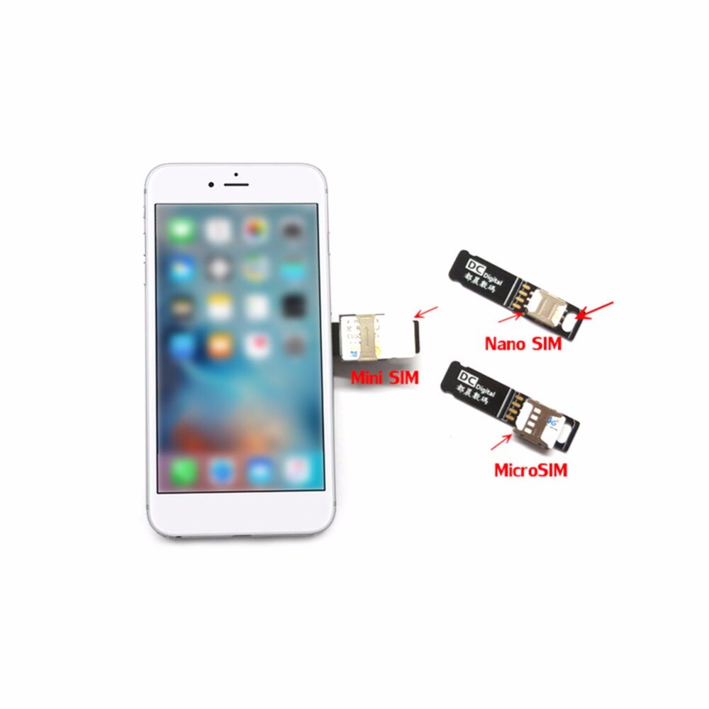 HAOHAN Quick Fast Sim-kaart Wisselaars SIM Extension Card Converter Nano SIM Extender Voor Apple Telefoon 5 5s 6 6Plus 6s 7 7Plus