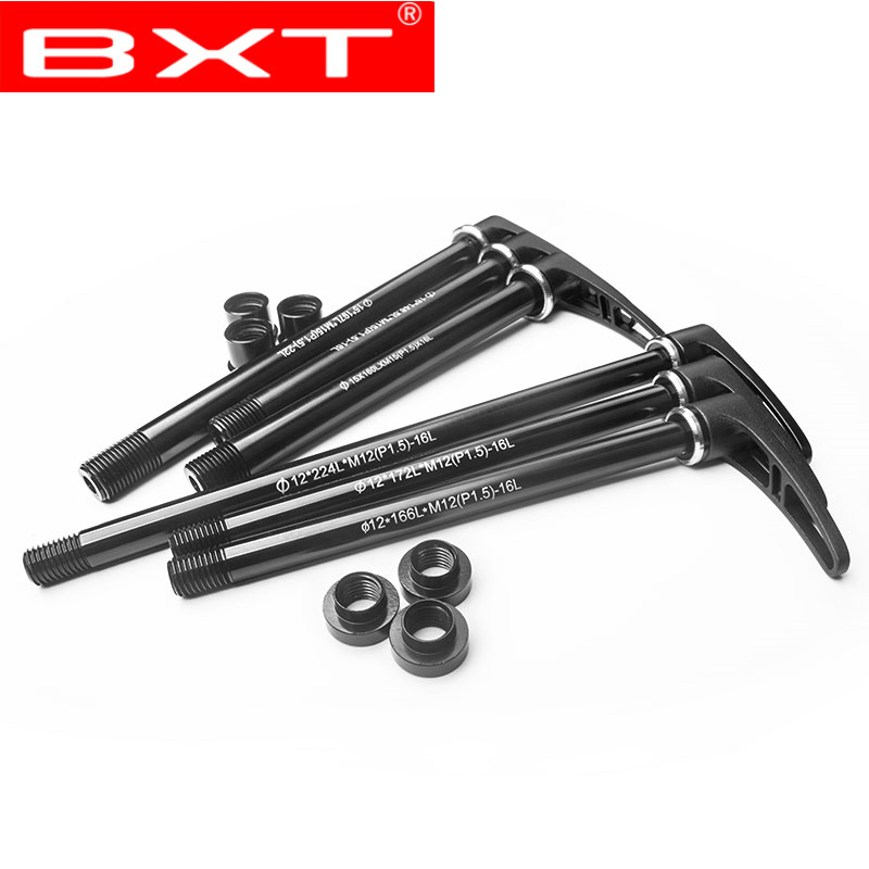 Bicycle alloy Thru axle Skewer 142*12mm Quick Release Bucket Shaft lever for MTB Mountain Bike Aluminum skewers for frame