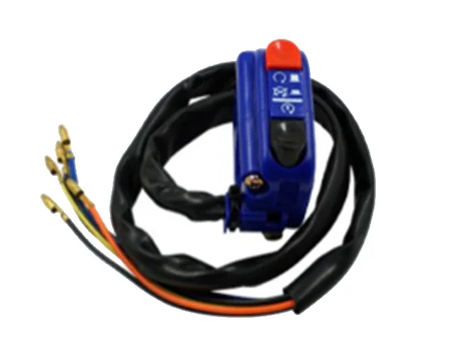 Universal Start Stop On Off Button Handlebar Motorcycle Mount Side Right Switch ATV Motor Bike Accessories Parts: Blue