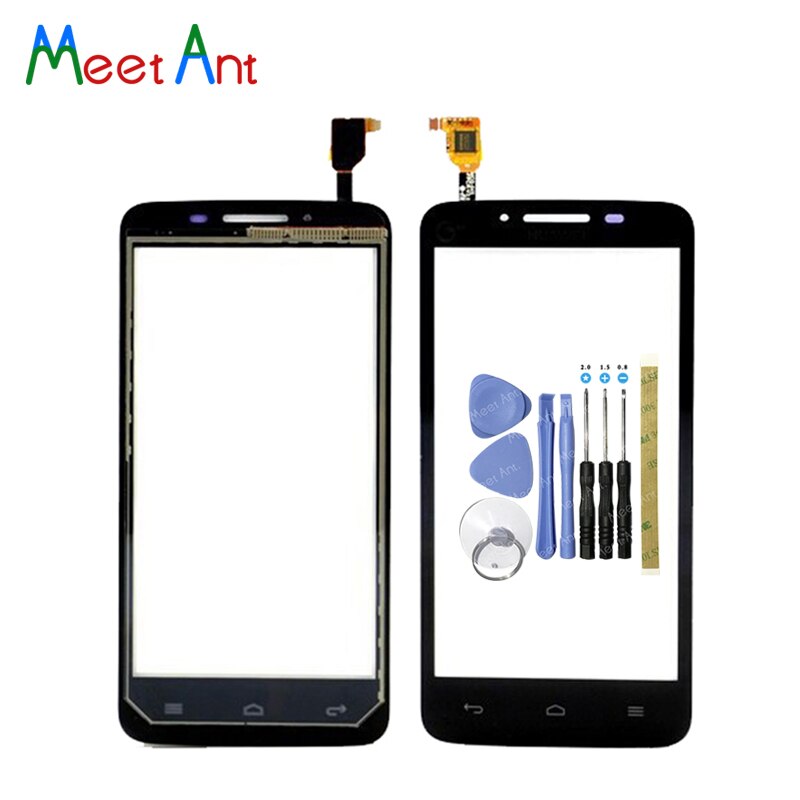 4.5 &quot;Voor Huawei Ascend Y511 Touch Screen Digitizer Sensor Outer Glas Lens Panel Zwart Wit