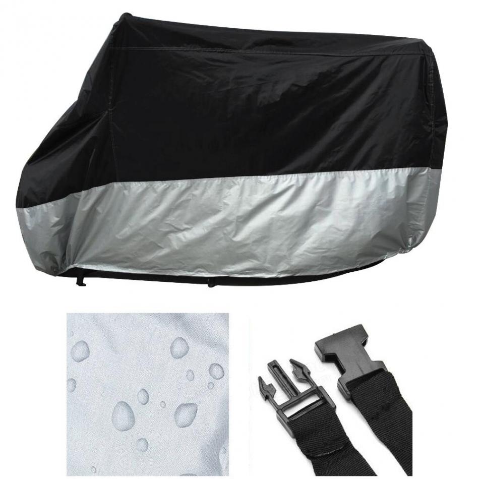 Motorcycle Moped Scooter Full Cover Breathable Outdoor Dust Rain UV Protector Waterproof Cover
