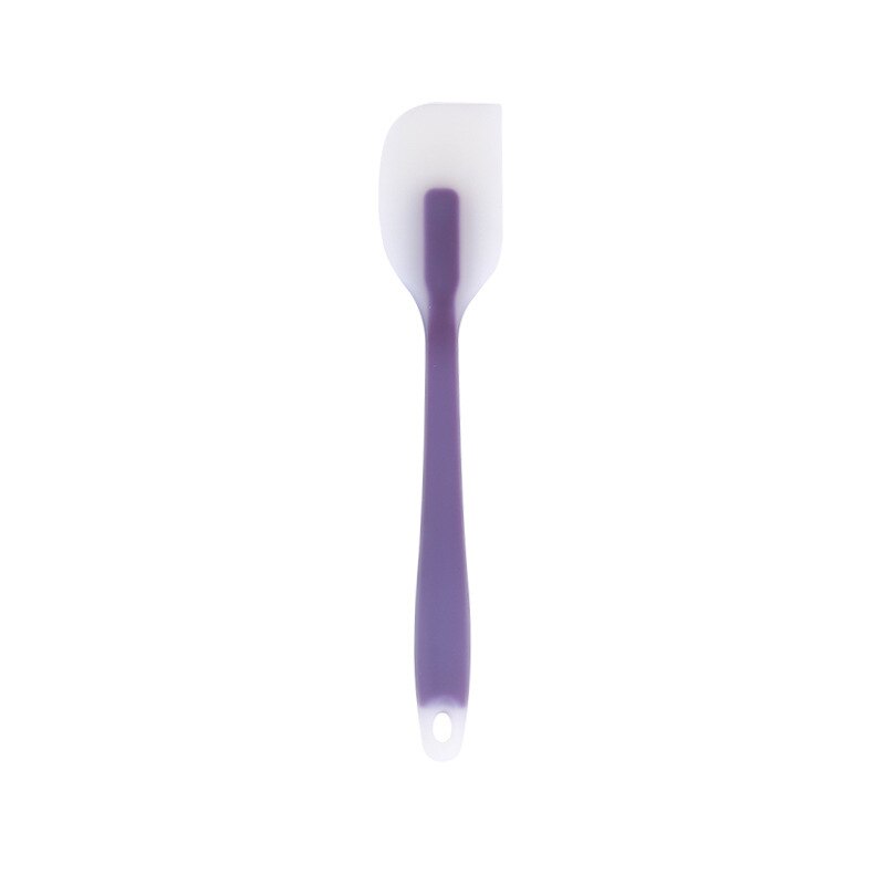 Spatule en silicone souple, pelle en caoutchouc antiadhésif, grattoir à gâteau, outil de cuisson de beurre de alimentaire, outils de boulangerie couleur: purple S