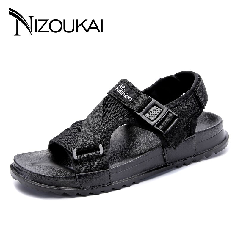 Sandals Men shoes Gladiator Men's Sandals Roman Men Shoes Summer Flip Flops Gray Black Flat Sandals Large Size 45 46