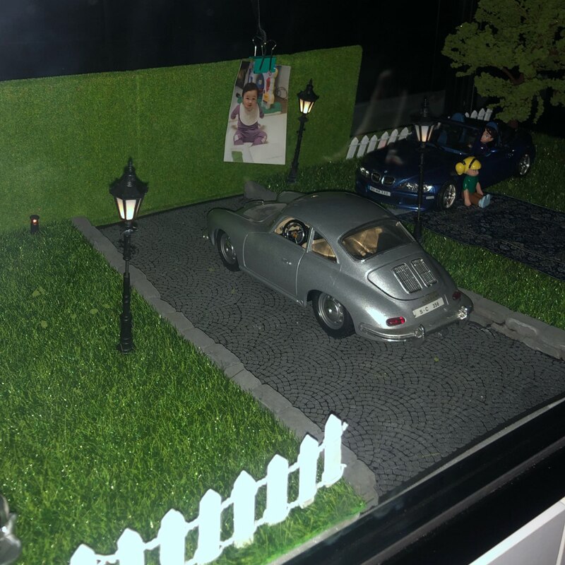 3pcs Model Lights Ho N O Scale 3v Lamppost Lamps Model Garden Street Park Lamps Trains Railway Park Layout without Power Source