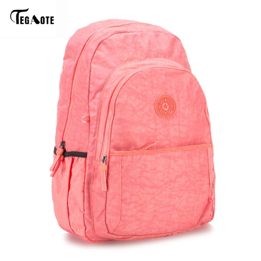 TEGAOTE Large Capacity Backpack Women Preppy School Bags For Teenagers Men Nylon Travel Bags Girls Laptop Backpack Mochila