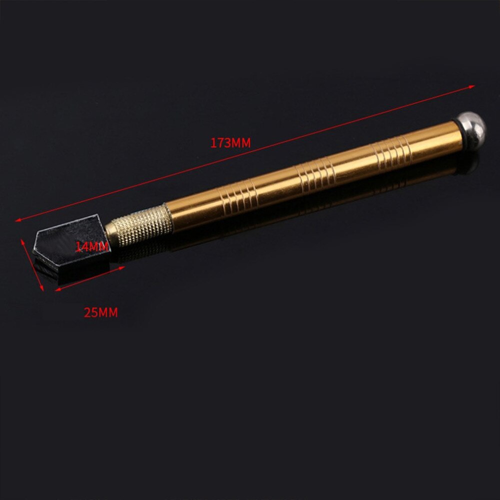 Glassnijder ToolProfessional Metalen Handvat Staal Rhinestone zelfsmerende Olie Feed Getipt Glassnijder Cutting Craft Beglazing