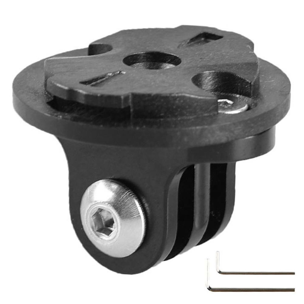 1-3PCS Bicycle Computer Holder For Garmin Gopro Bike Camera Mount Holder Bracket Aluminum Alloy Holder Camera Fixing Base: WHITE