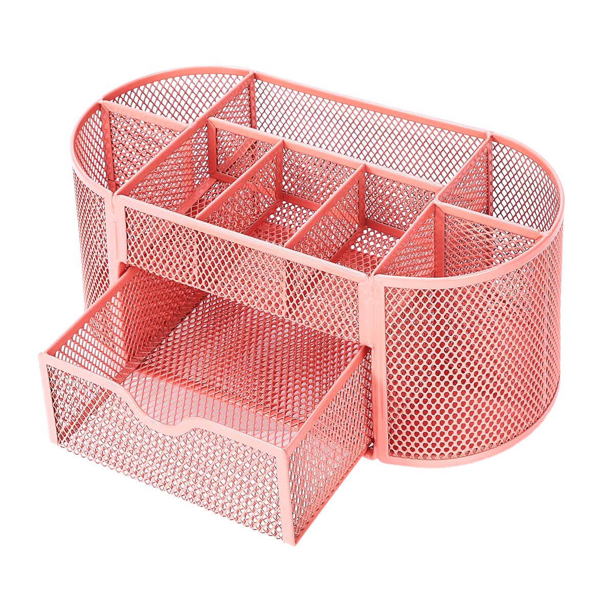 Mesh Wire Desk Organizer Office Storage Box for Stationery Accesorries Cosmetics Desktop Holder
